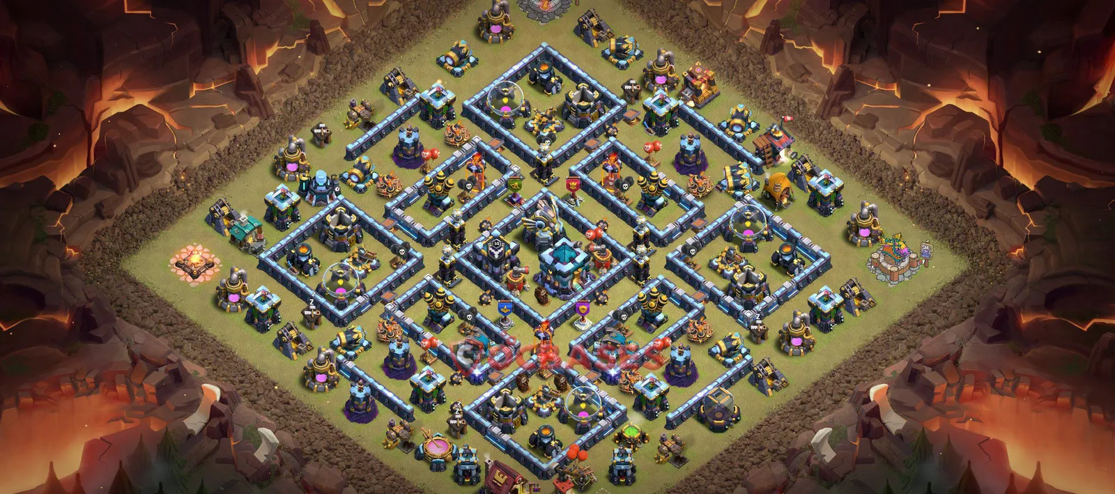 Trophy (Defense) Base TH13 - Clash of Clans Town Hall 13 Layout Link Trophy (Defense) Base TH13 - Clash of Clans Town Hall 13 TROPHY Base Layout with Copy Link 2026