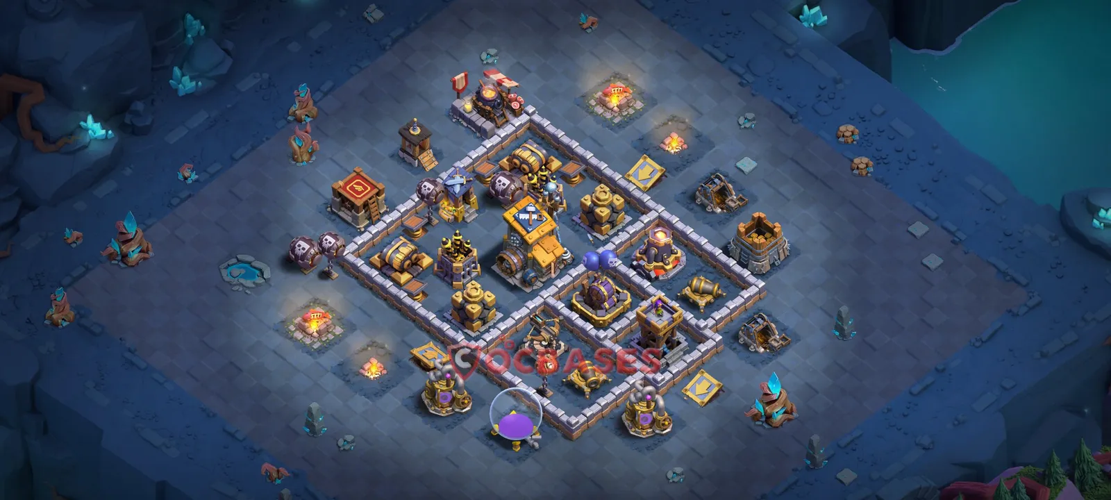 Trophy (Defense) Base BH10 with Link | Clash of Clans Bases | Layouts ID gae2n