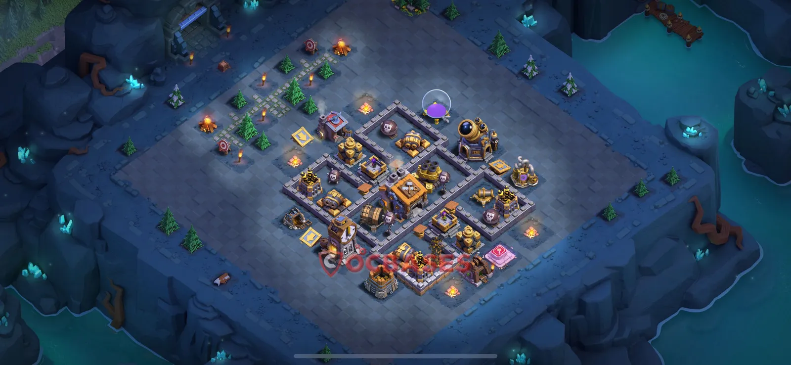 Trophy (Defense) Base BH9 with Link | Clash of Clans Bases | Layouts ID h40qx