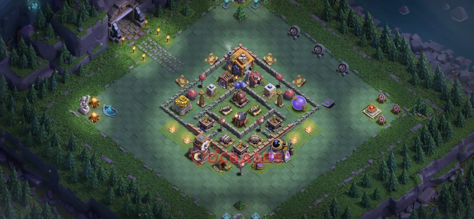 Trophy (Defense) Base BH7 with Link | Clash of Clans Bases | Layouts ID hroon