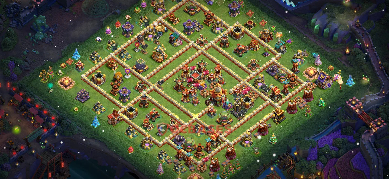 Trophy (Defense) Base TH16 with Link | Clash of Clans Bases | Layouts ID i24vu