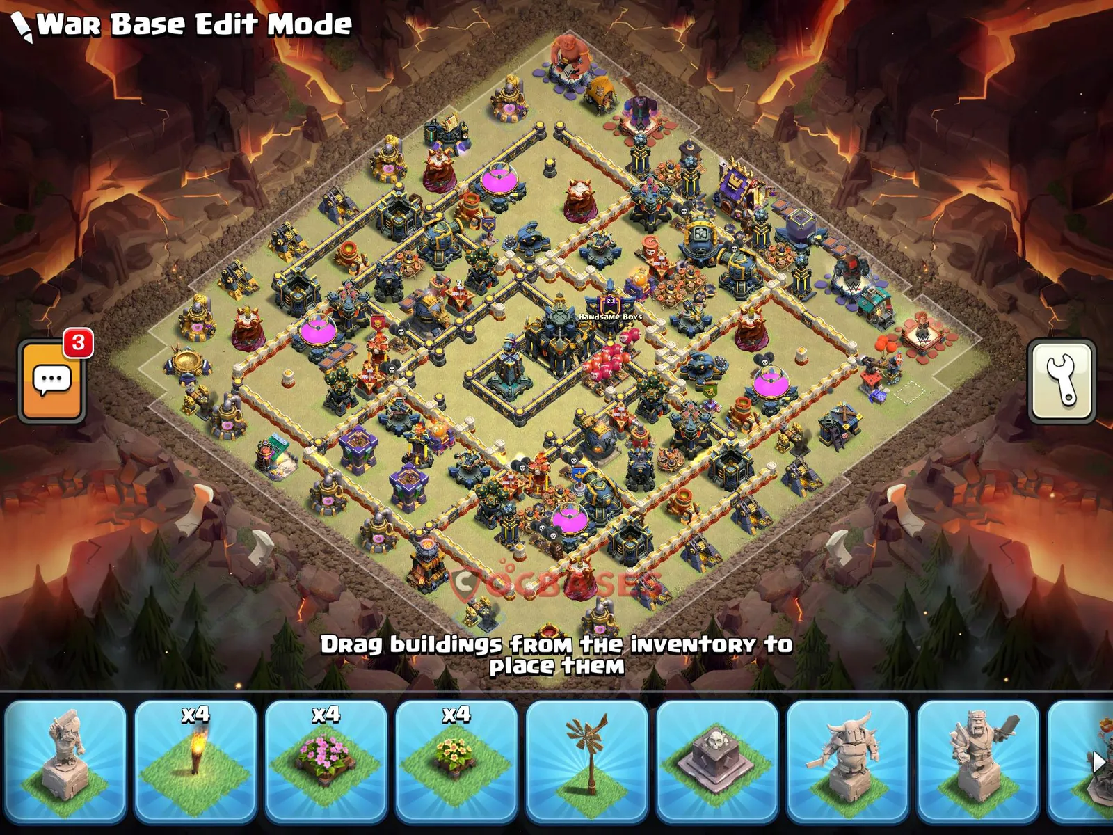 Trophy (Defense) Base TH17 with Link | Clash of Clans Bases | Layouts ID i42pr