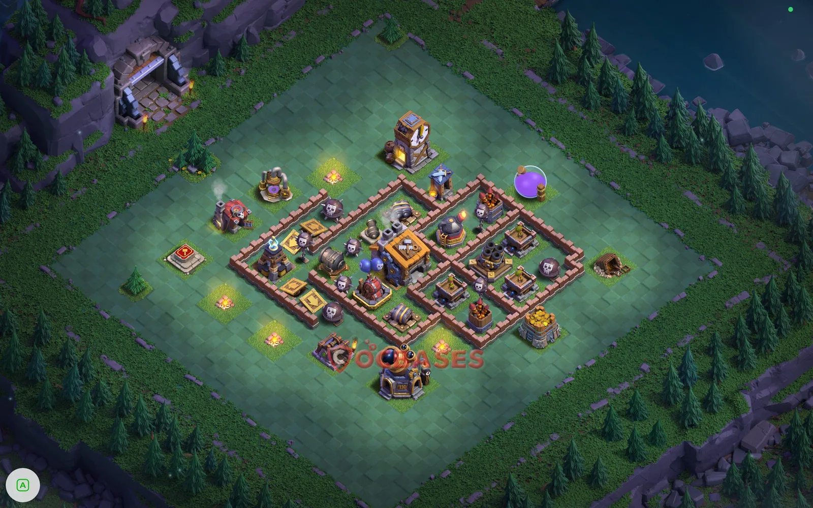 Trophy (Defense) Base BH9 - Clash of Clans Layout Trophy (Defense) Base BH9 - Clash of Clans Builder Hall 9 Layout with Link