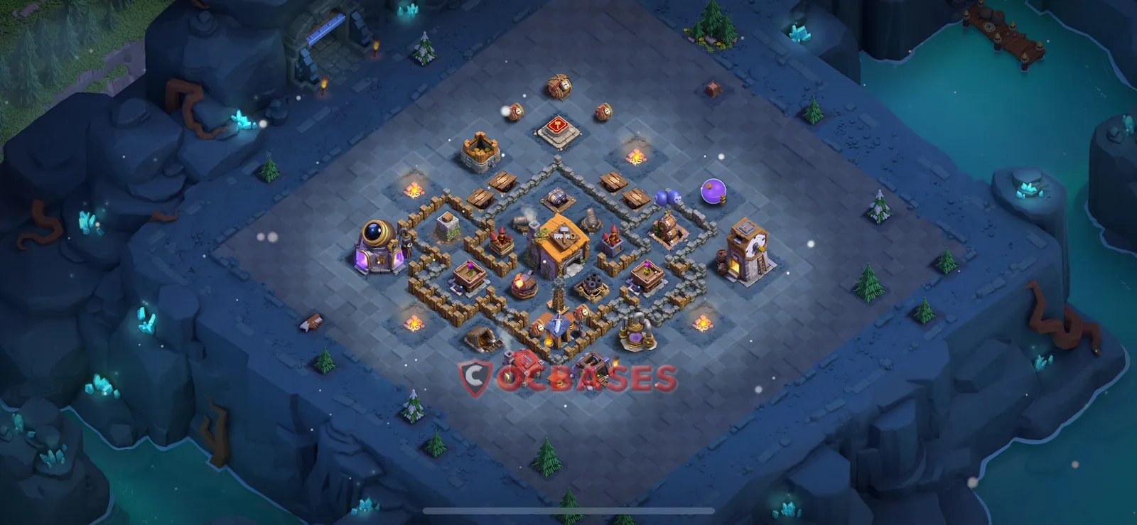 Trophy (Defense) Base BH6 with Link | Clash of Clans Bases | Layouts ID imoxj