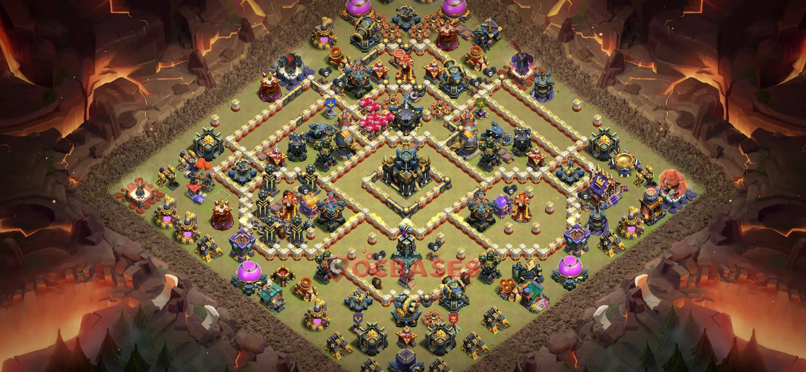 Trophy (Defense) Base TH17 with Link | Clash of Clans Bases | Layouts ID ipoaw