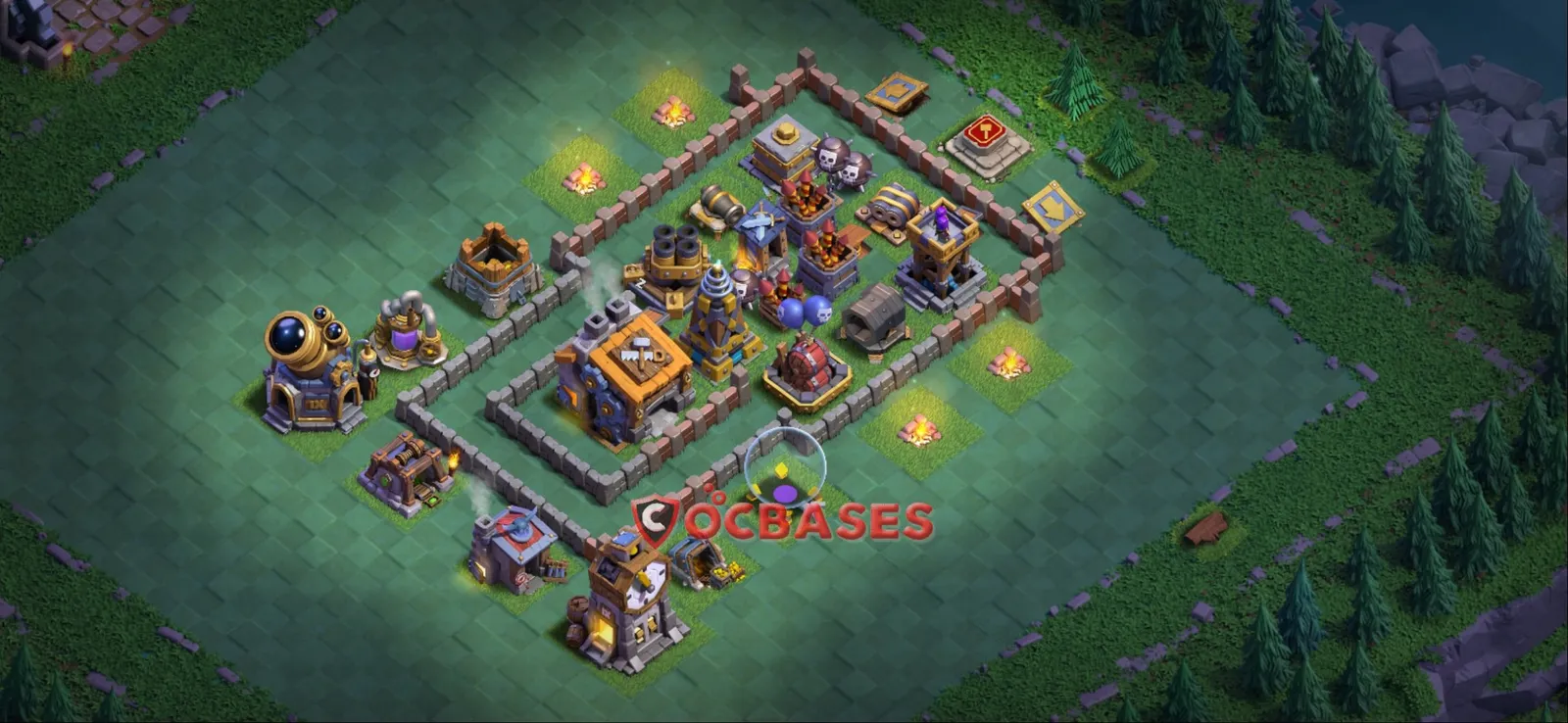 Trophy (Defense) Base BH9 with Link | Clash of Clans Bases | Layouts ID jbhav