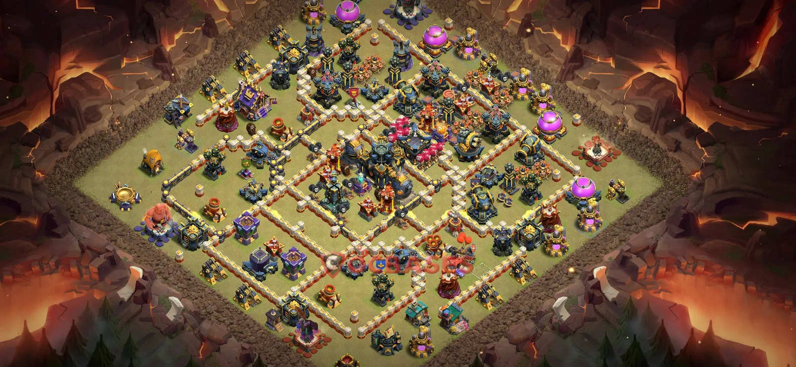 Trophy (Defense) Base TH17 with Link | Clash of Clans Bases | Layouts ID jn5b1
