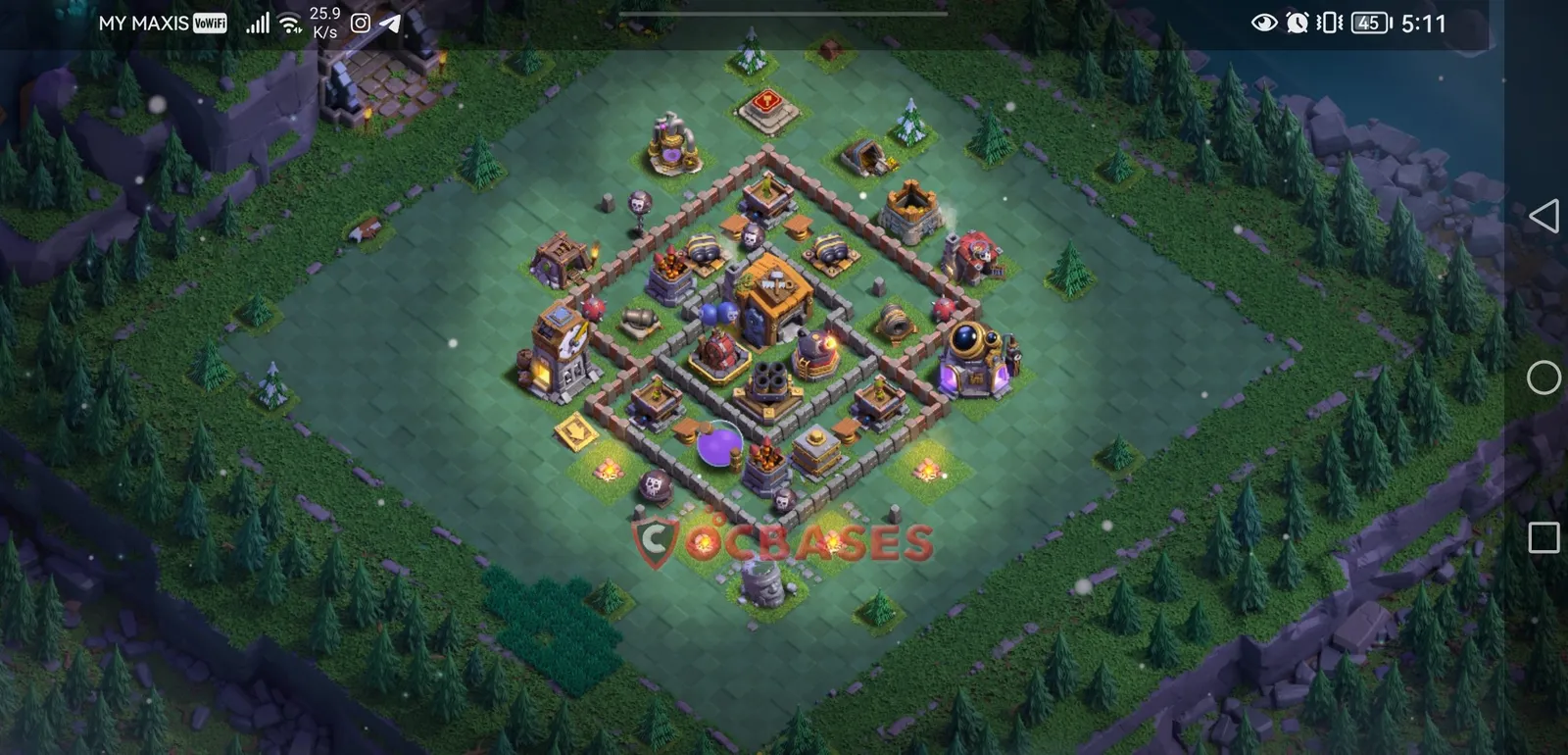 Trophy (Defense) Base BH7 with Link | Clash of Clans Bases | Layouts ID k14r0