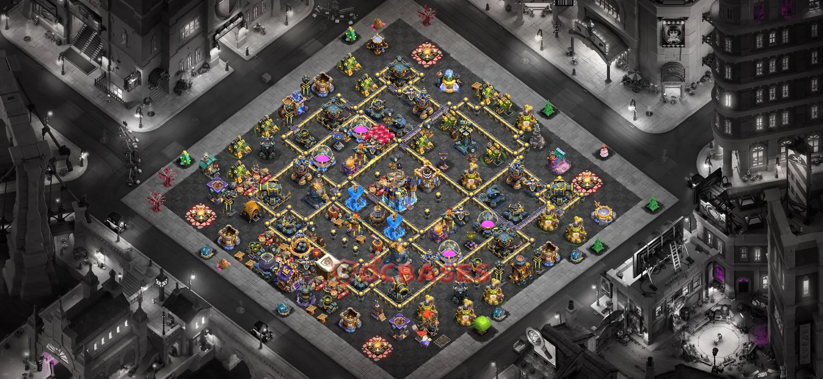 Trophy (Defense) Base TH18 with Link | Clash of Clans Bases | Layouts ID k3pf6