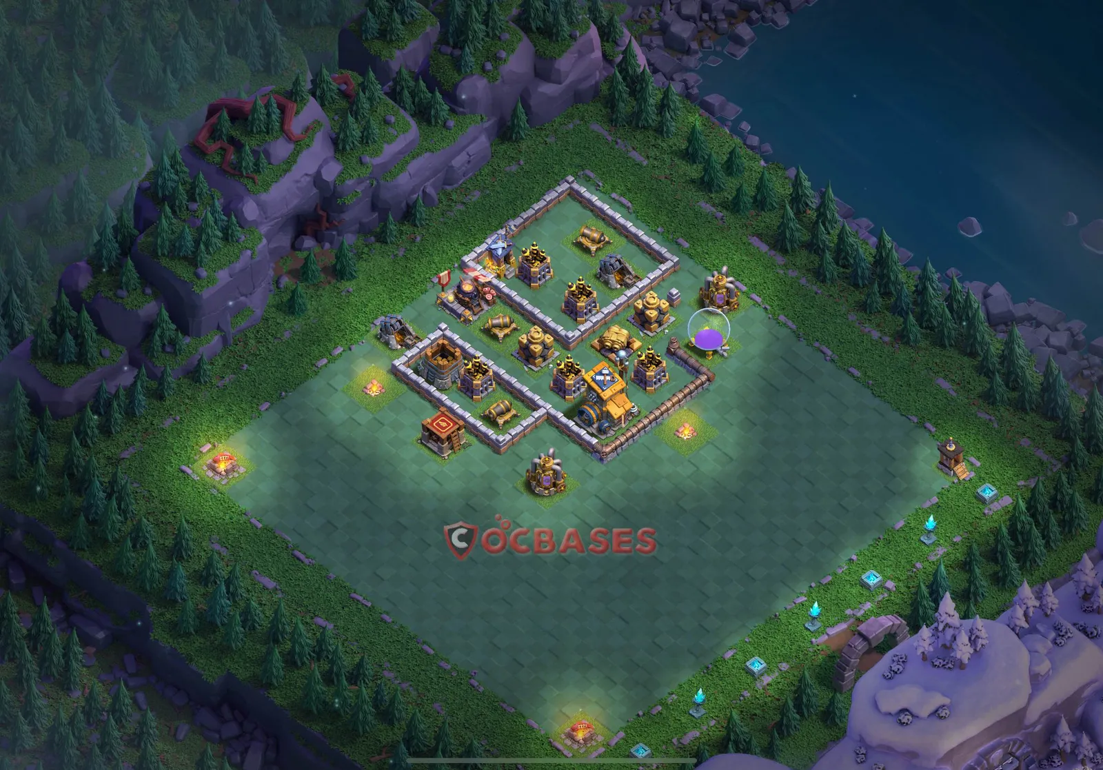 Trophy (Defense) Base BH10 - Clash of Clans Layout Trophy (Defense) Base BH10 - Clash of Clans Builder Hall 10 Layout with Link