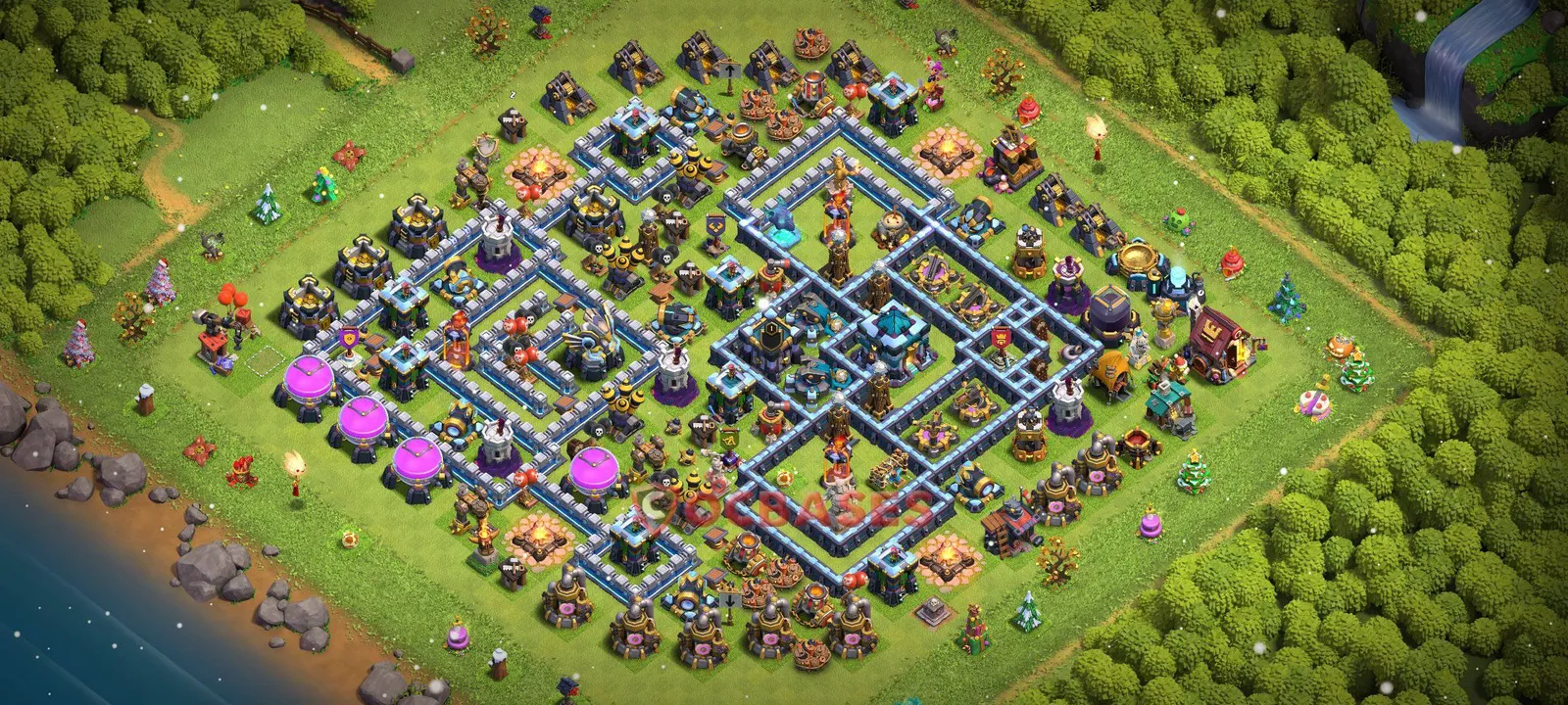 Trophy (Defense) Base TH13 - Clash of Clans Town Hall 13 Layout Link Trophy (Defense) Base TH13 - Clash of Clans Town Hall 13 TROPHY Base Layout with Copy Link 2026