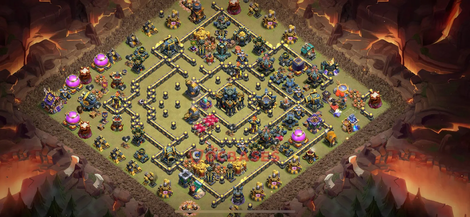 Trophy (Defense) Base TH17 - Clash of Clans Town Hall 17 Layout with Link