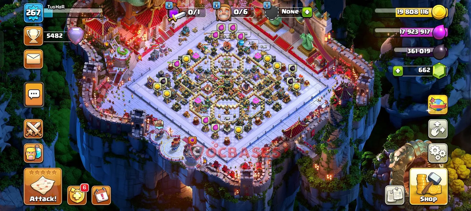 Trophy (Defense) Base TH17 with Link | Clash of Clans Bases | Layouts ID lcjeb