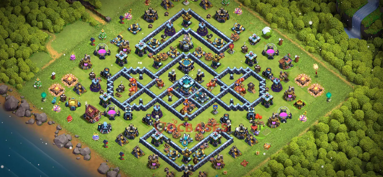 Trophy (Defense) Base TH13 with Link | Clash of Clans Bases | Layouts ID lj9lv