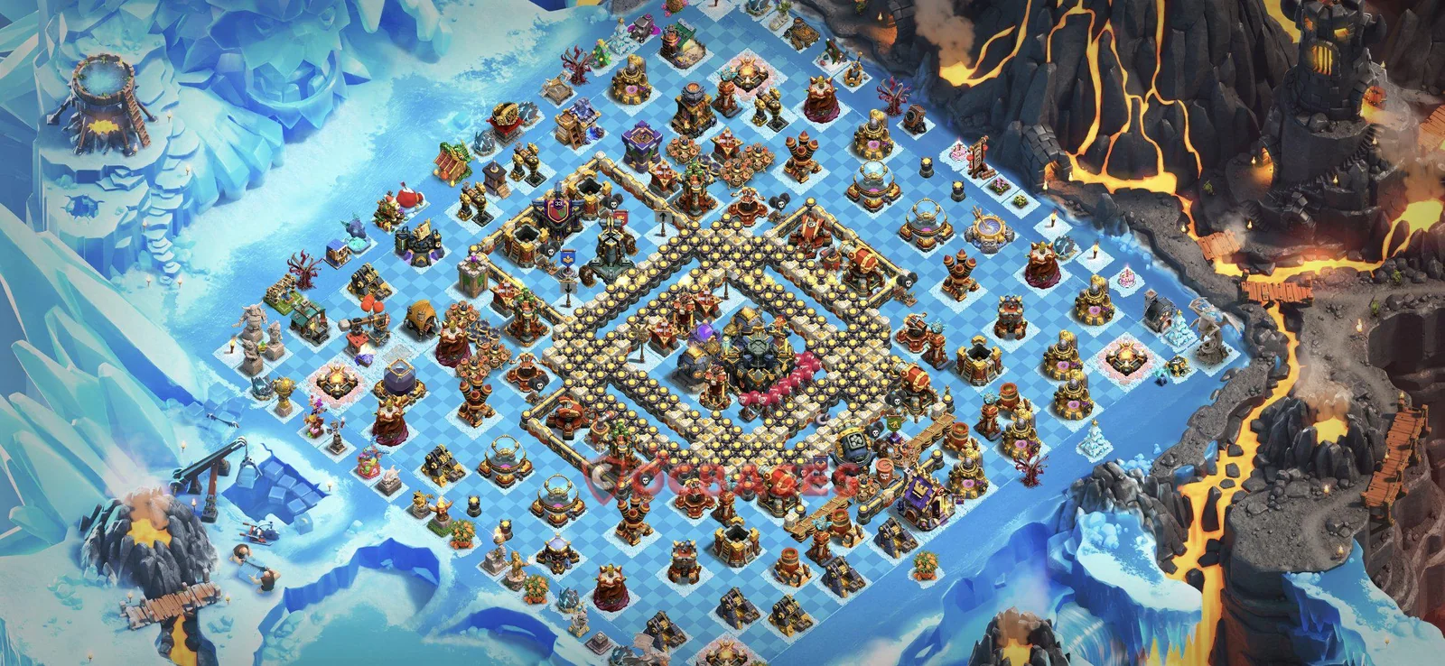 Trophy (Defense) Base TH17 with Link | Clash of Clans Bases | Layouts ID lmd39