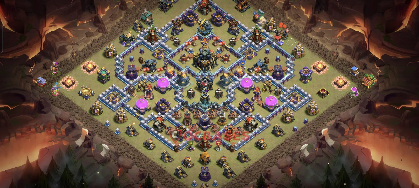 Trophy (Defense) Base TH17 with Link | Clash of Clans Bases | Layouts ID lx5zv