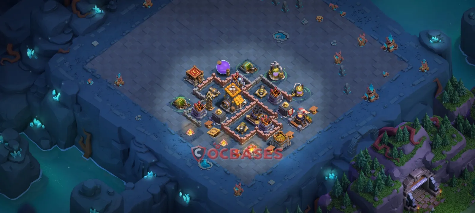 Trophy (Defense) Base BH8 with Link | Clash of Clans Bases | Layouts ID m7fya