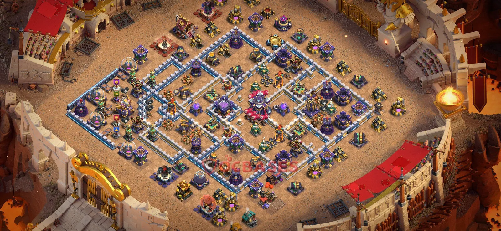 Trophy (Defense) Base TH15 with Link | Clash of Clans Bases | Layouts ID mc8c1