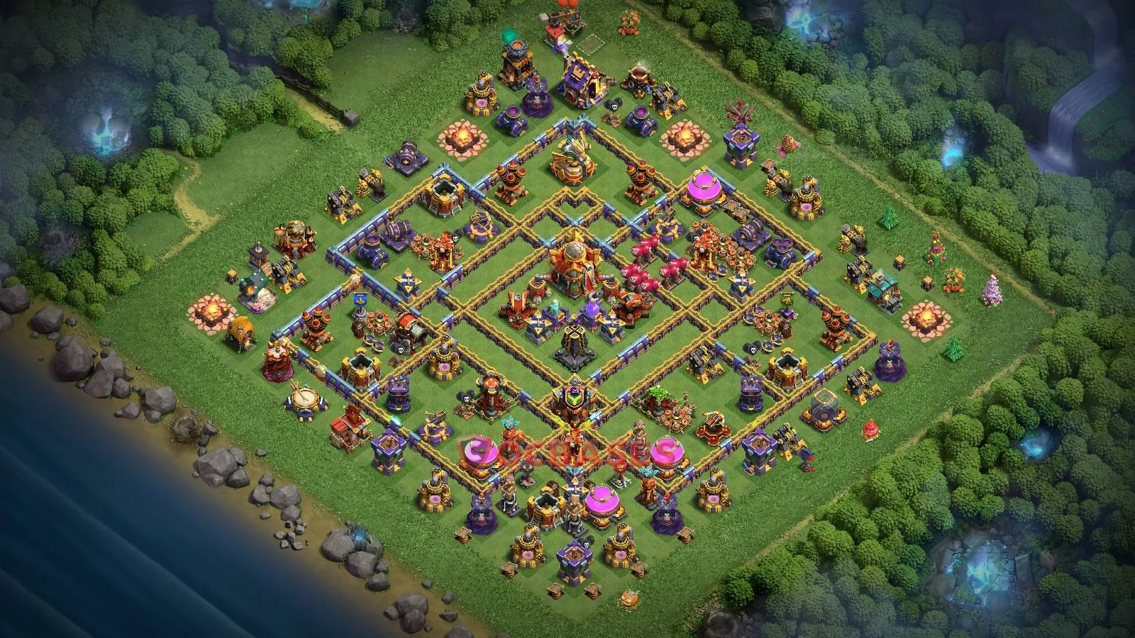 Trophy (Defense) Base TH16 with Link | Clash of Clans Bases | Layouts ID mpn3f