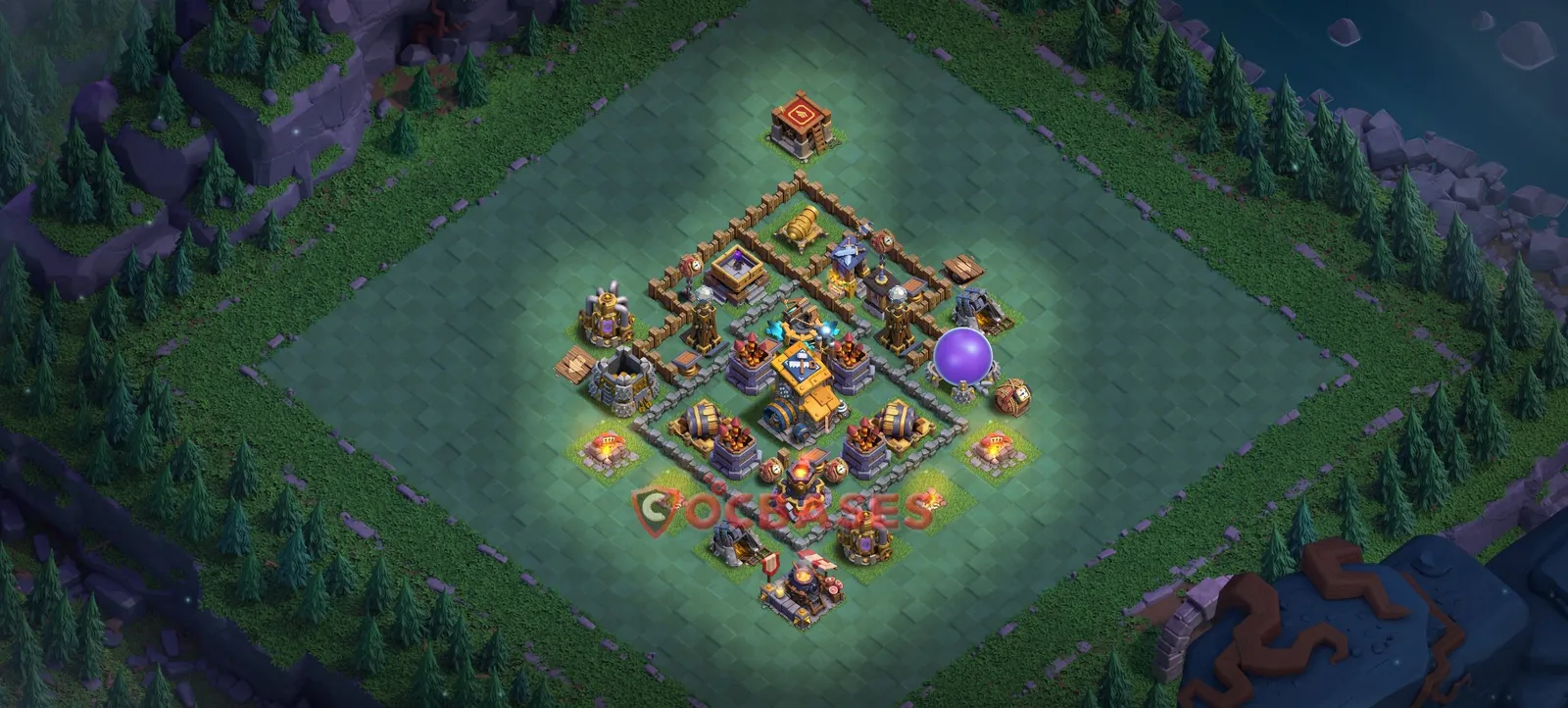 Trophy (Defense) Base BH10 with Link | Clash of Clans Bases | Layouts ID mwhg6