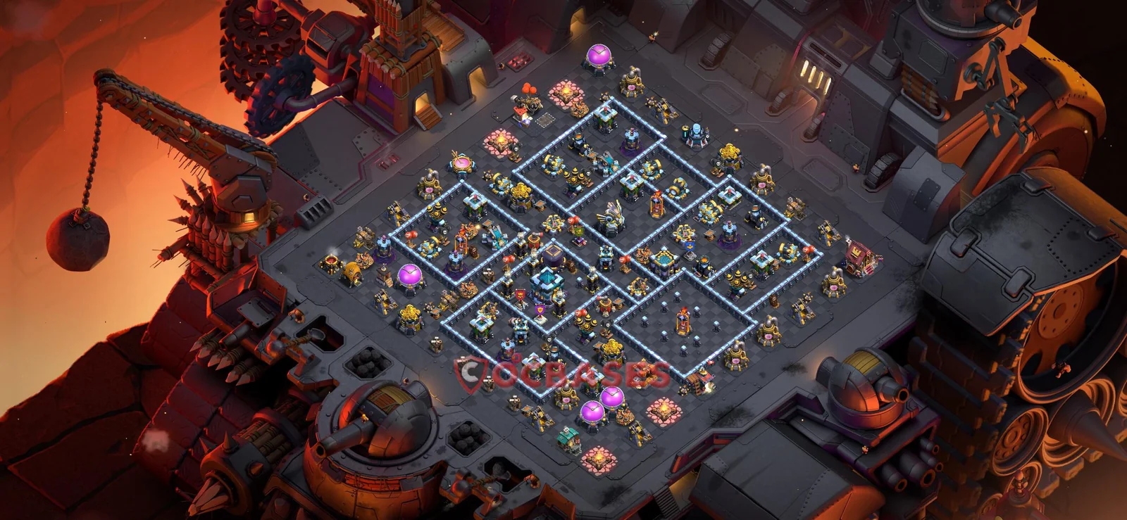 Trophy (Defense) Base TH13 with Link | Clash of Clans Bases | Layouts ID myjdk
