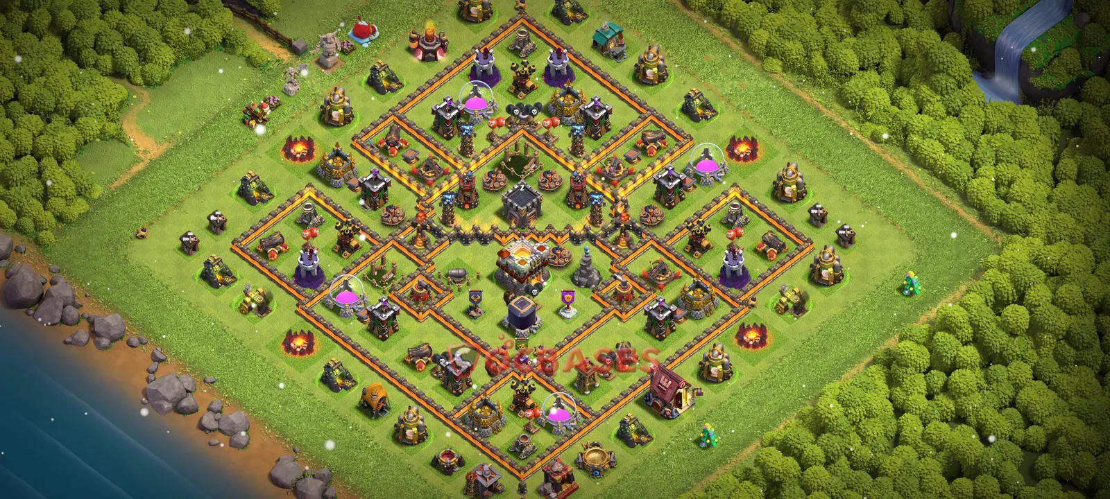 Trophy (Defense) Base TH11 with Link | Clash of Clans Bases | Layouts ID n7lim