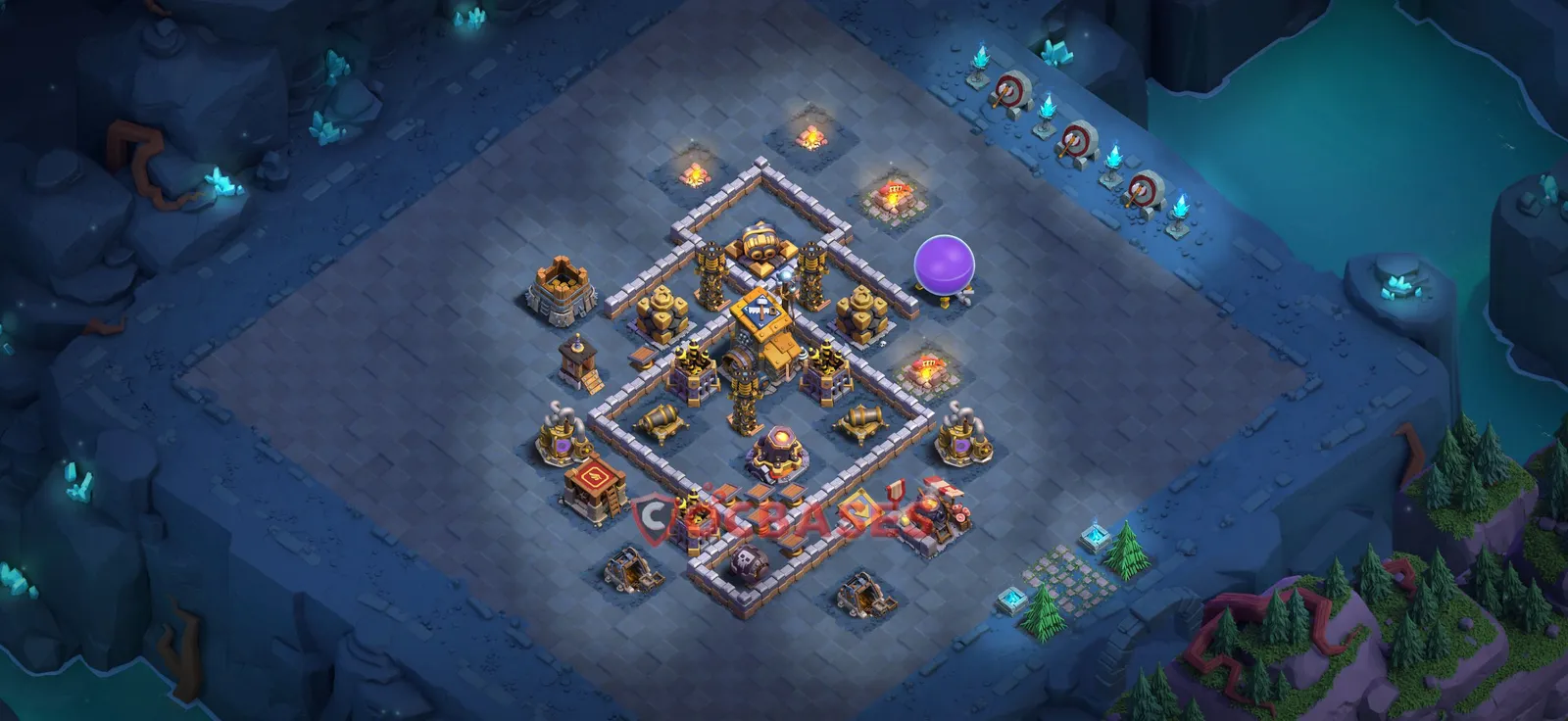 Trophy (Defense) Base BH9 with Link | Clash of Clans Bases | Layouts ID nohba