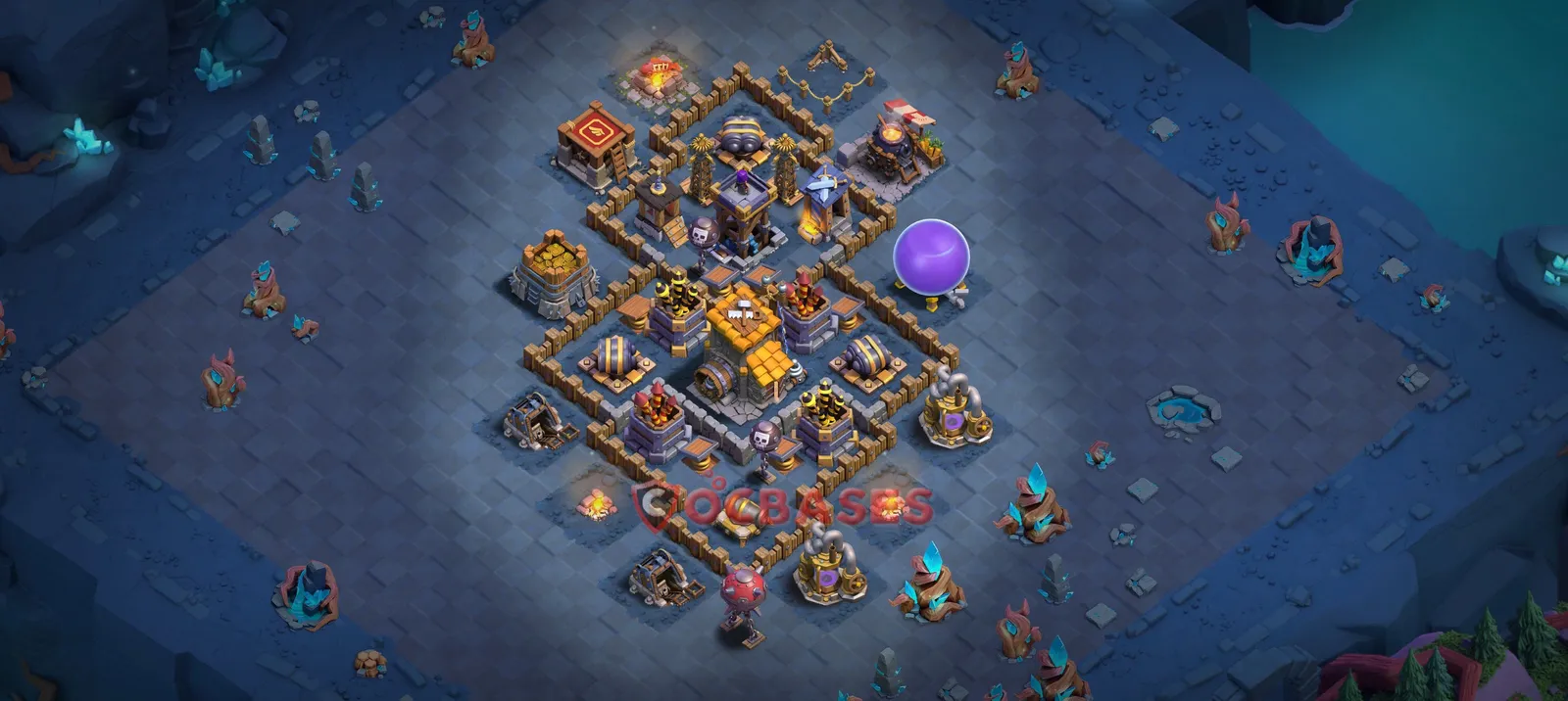 Trophy (Defense) Base BH9 with Link | Clash of Clans Bases | Layouts ID nwxsf