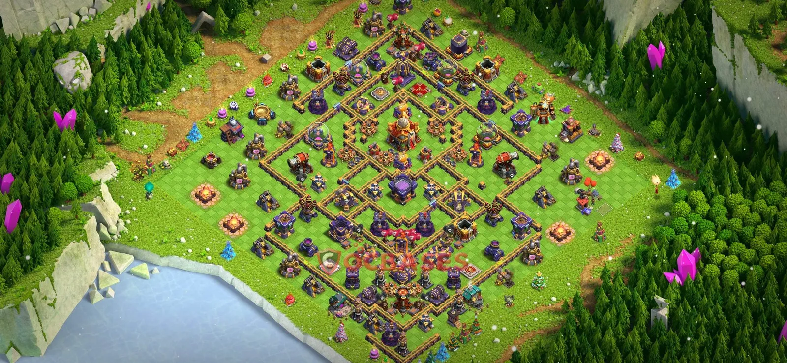 Trophy (Defense) Base TH16 - Clash of Clans Town Hall 16 Layout Link Trophy (Defense) Base TH16 - Clash of Clans Town Hall 16 TROPHY Base Layout with Copy Link 2026