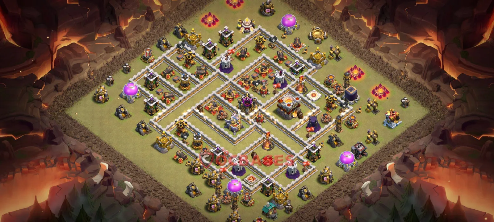 Trophy (Defense) Base TH11 with Link | Clash of Clans Bases | Layouts ID o9mto