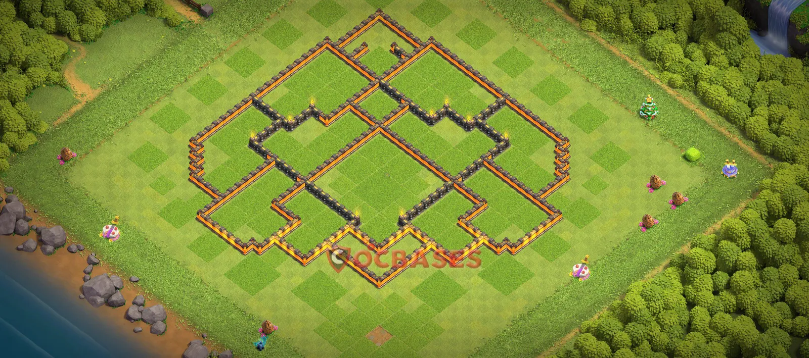 Trophy (Defense) Base TH10 with Link | Clash of Clans Bases | Layouts ID oa1uy