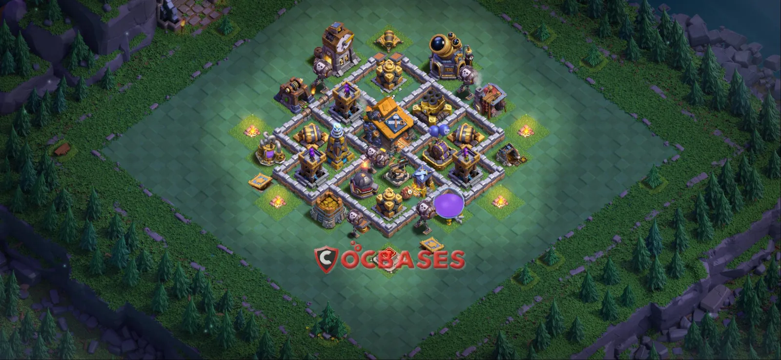 Trophy (Defense) Base BH10 with Link | Clash of Clans Bases | Layouts ID oj2f3