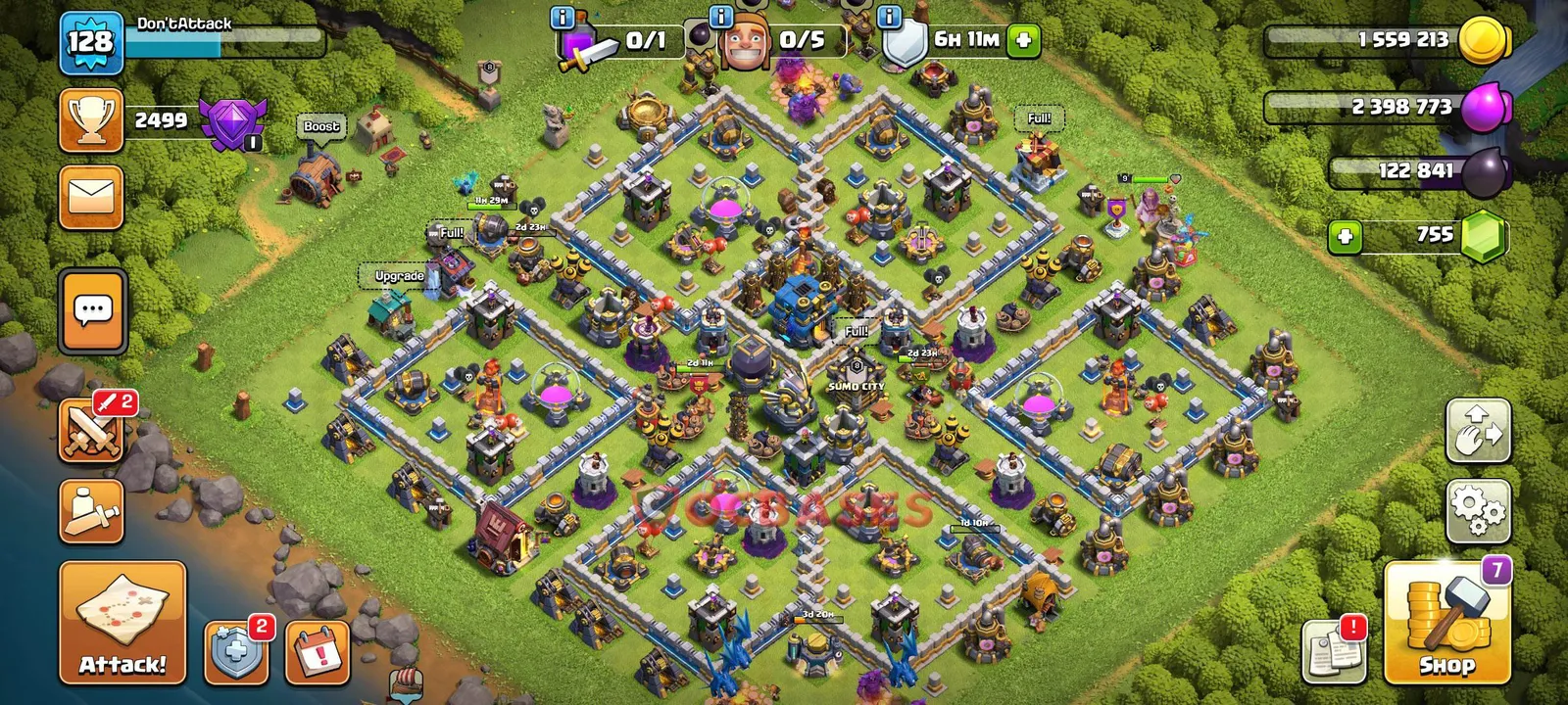 Trophy (Defense) Base TH12 with Link | Clash of Clans Bases | Layouts ID okle3