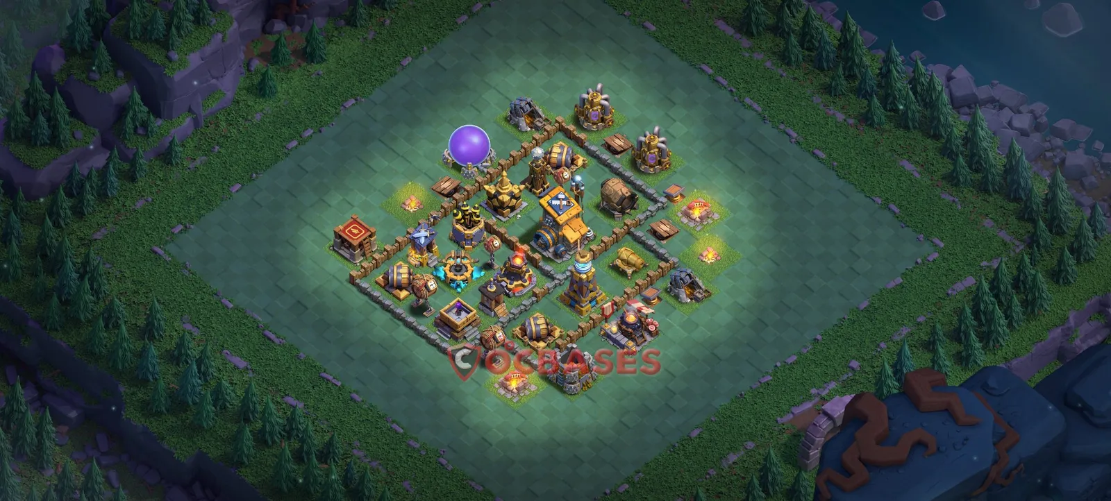 Trophy (Defense) Base BH10 - Clash of Clans Layout Trophy (Defense) Base BH10 - Clash of Clans Builder Hall 10 Layout with Link
