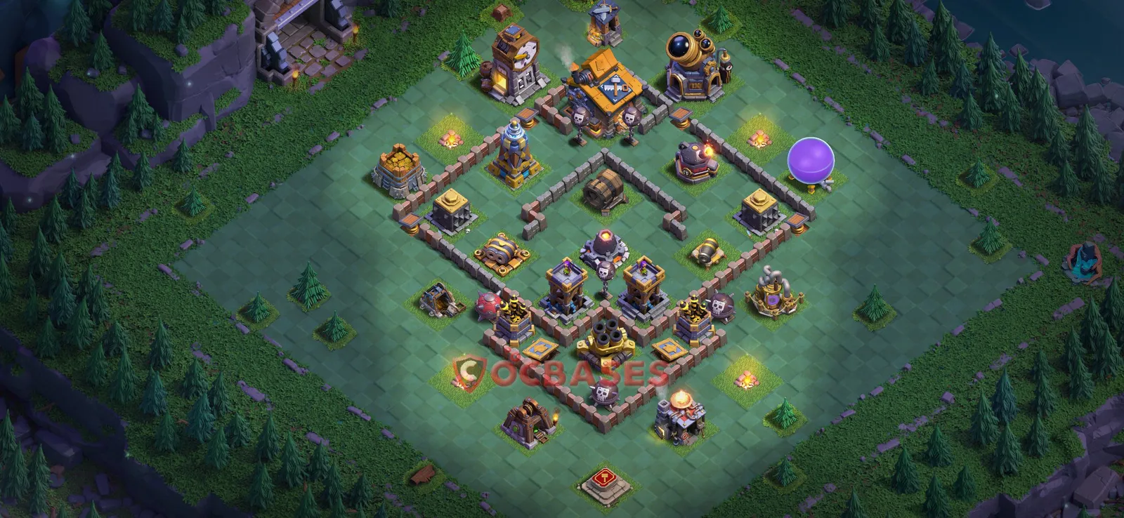 Trophy (Defense) Base BH10 with Link | Clash of Clans Bases | Layouts ID ovod0