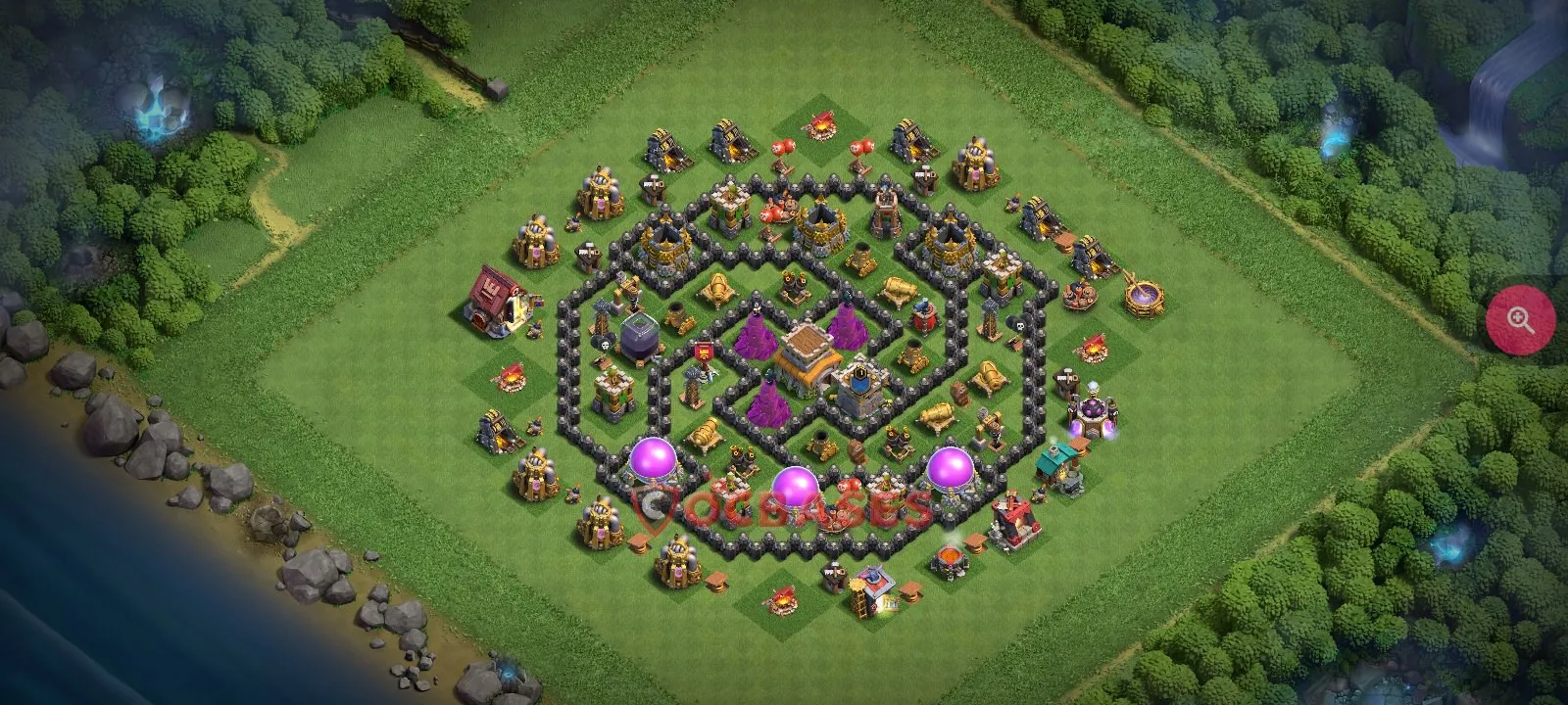Trophy (Defense) Base TH8 - Clash of Clans Layout Trophy (Defense) Base TH8 - Clash of Clans Town Hall 8 Layout with Link