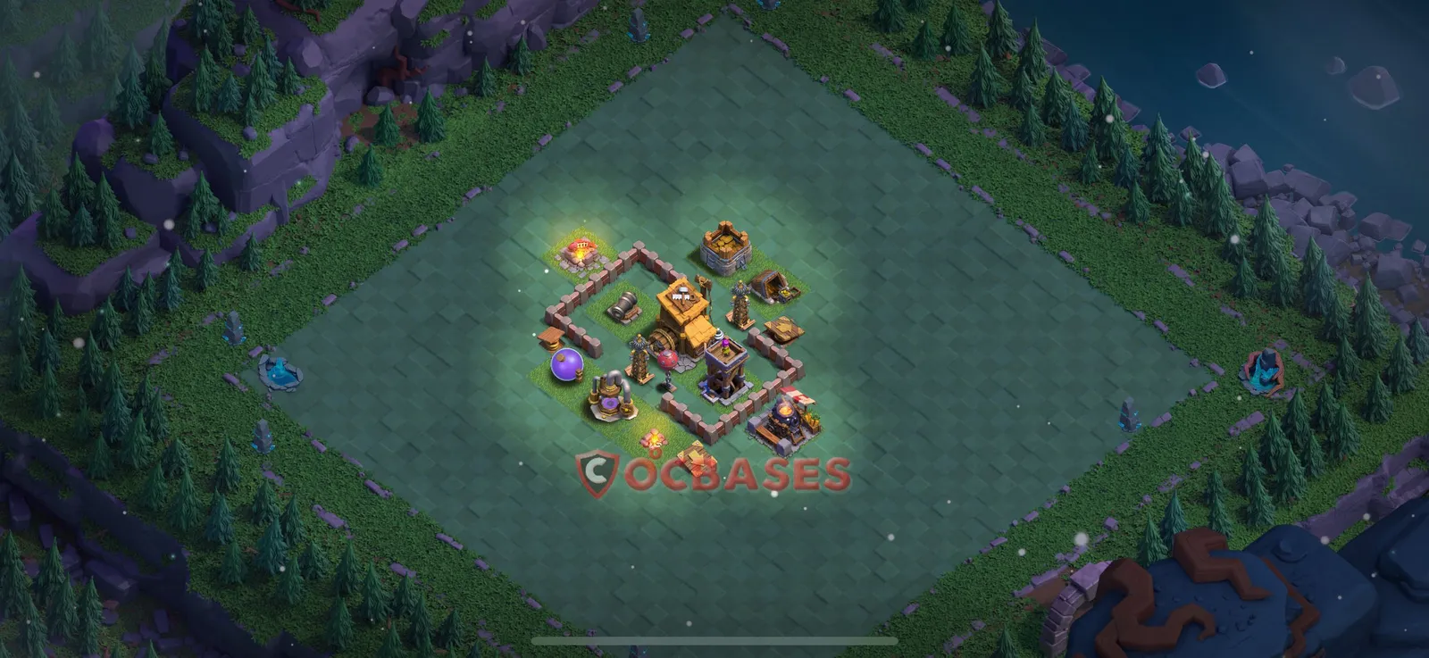 Trophy (Defense) Base BH6 with Link | Clash of Clans Bases | Layouts ID p5mvh