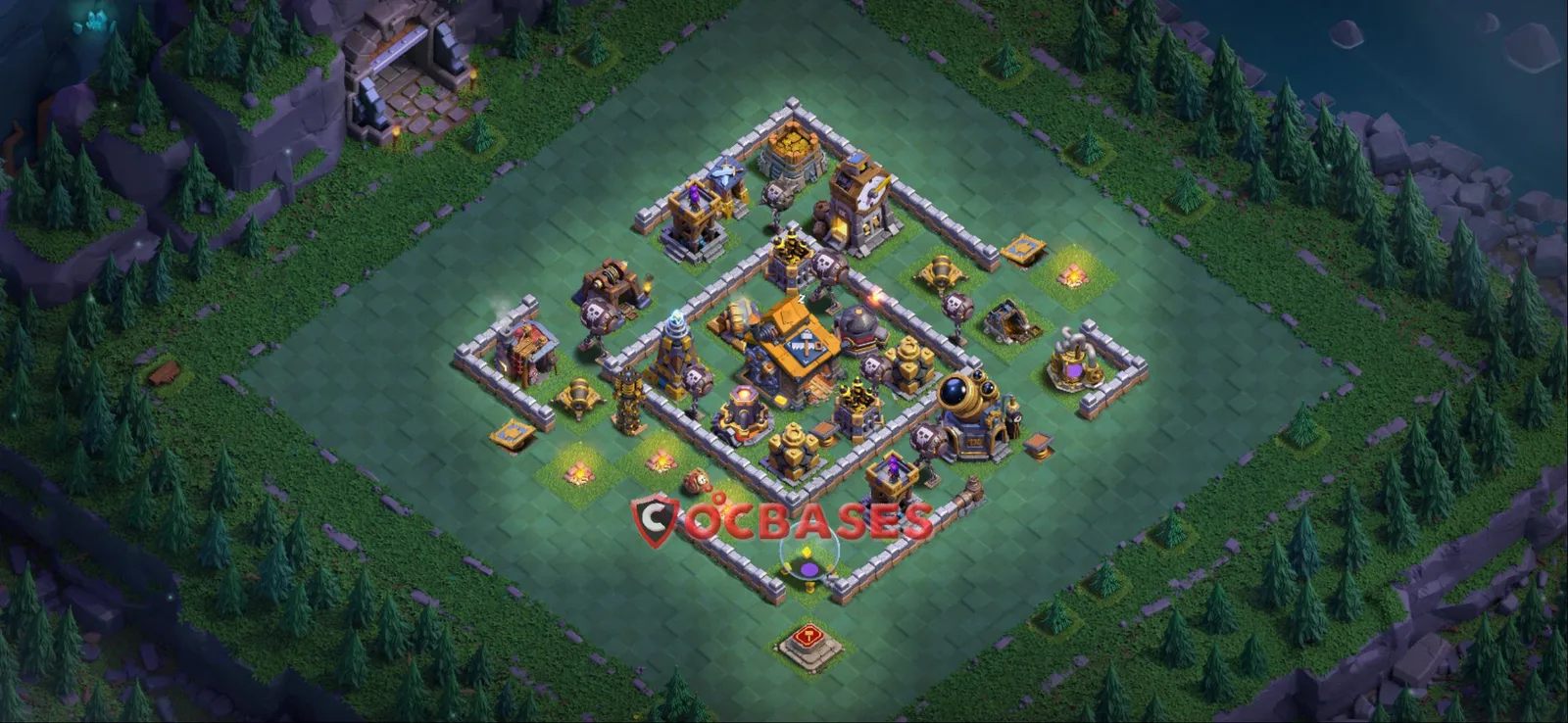 Trophy (Defense) Base BH10 with Link | Clash of Clans Bases | Layouts ID p7gi8