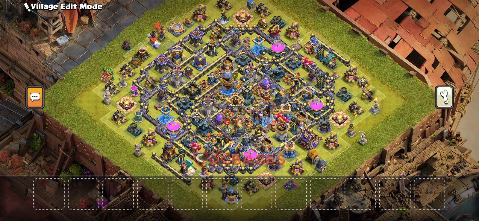 Trophy (Defense) Base TH18 with Link | Clash of Clans Bases | Layouts ID p8ftt