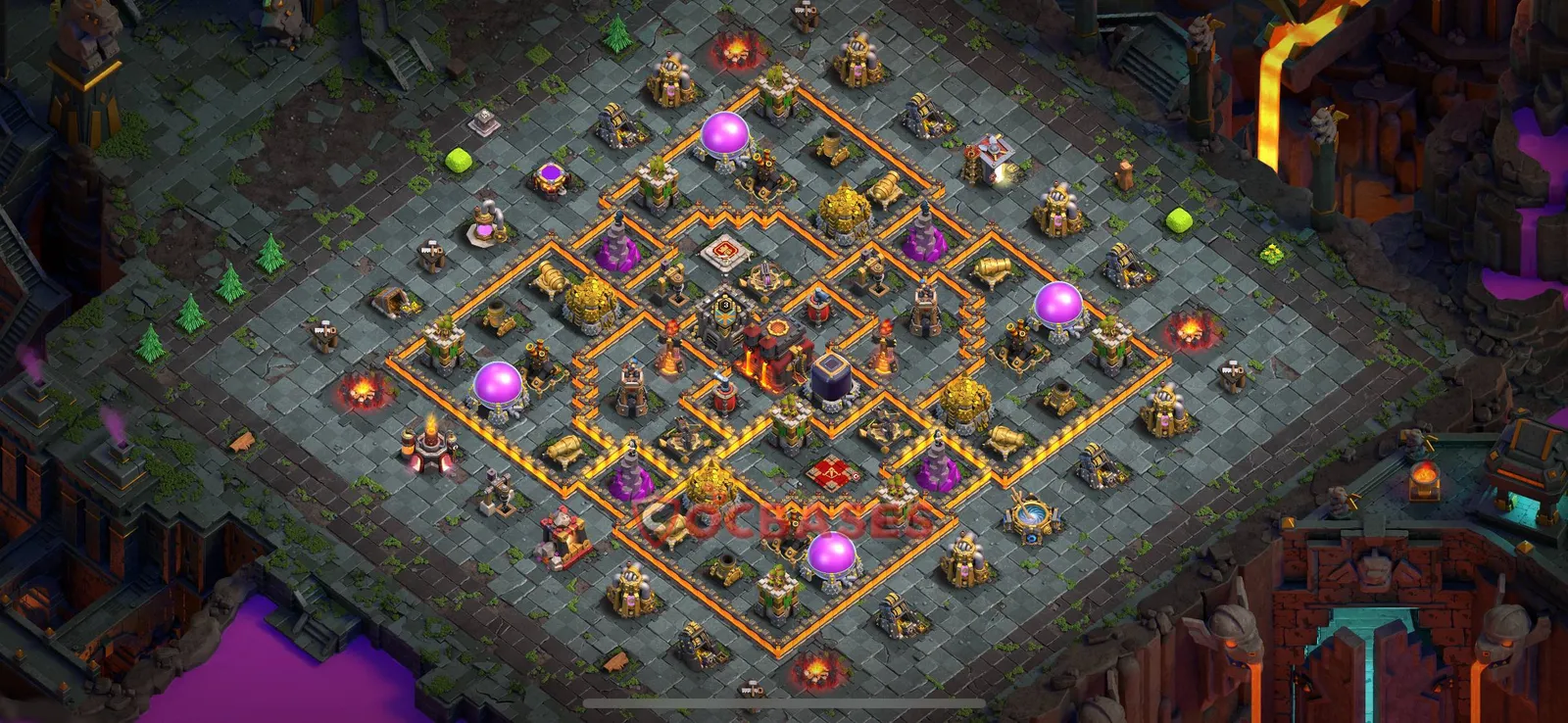 Trophy (Defense) Base TH10 with Link | Clash of Clans Bases | Layouts ID pmsi2