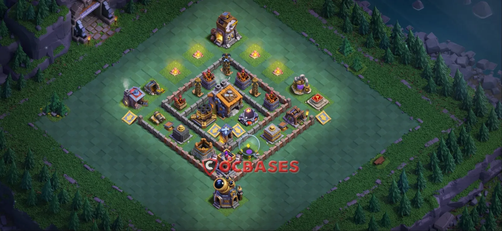 Trophy (Defense) Base BH9 with Link | Clash of Clans Bases | Layouts ID q8pt8