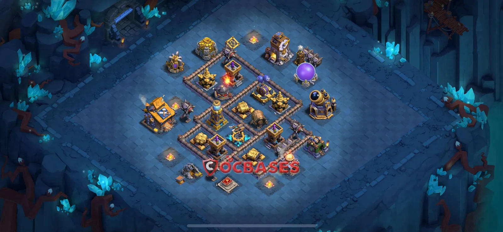 Trophy (Defense) Base BH10 with Link | Clash of Clans Bases | Layouts ID qma1b