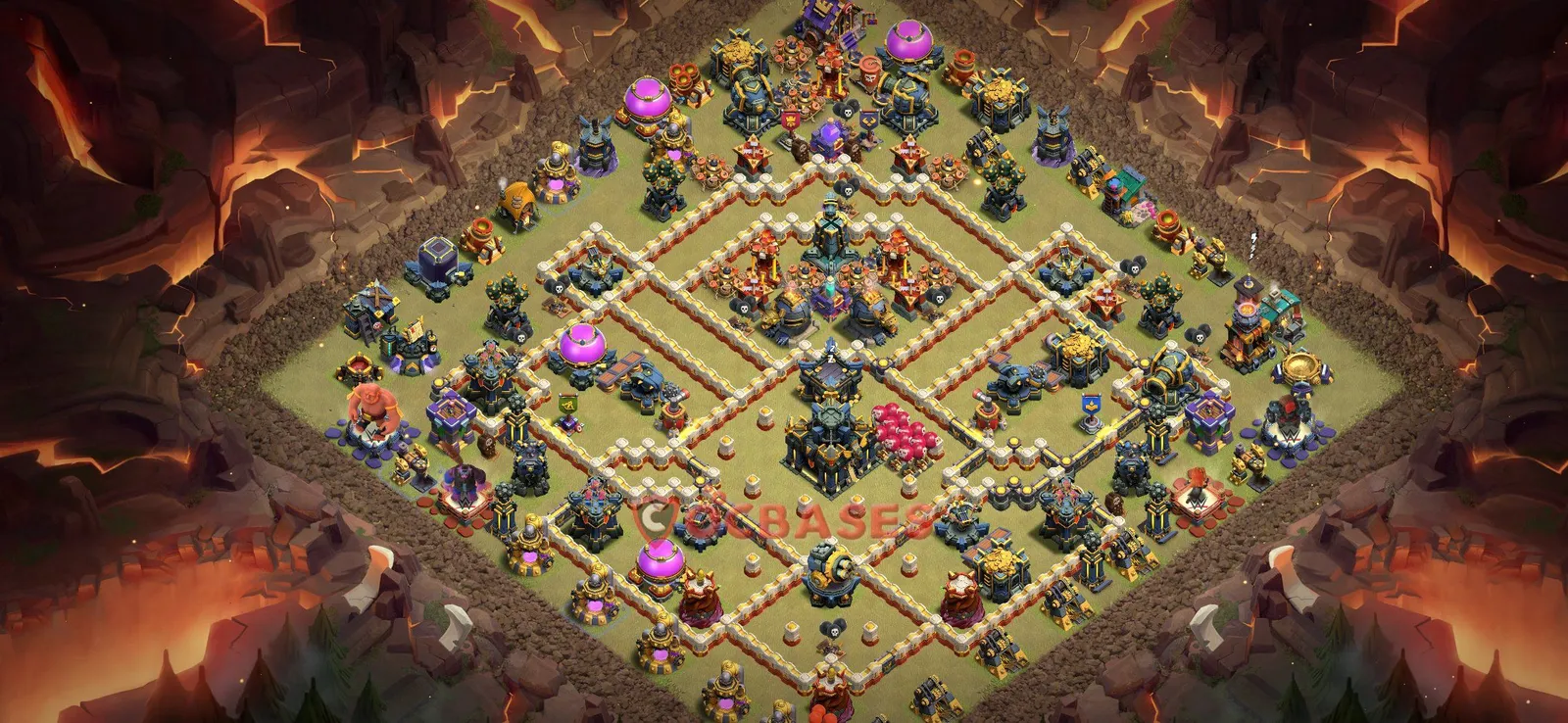 Trophy (Defense) Base TH17 with Link | Clash of Clans Bases | Layouts ID r51in