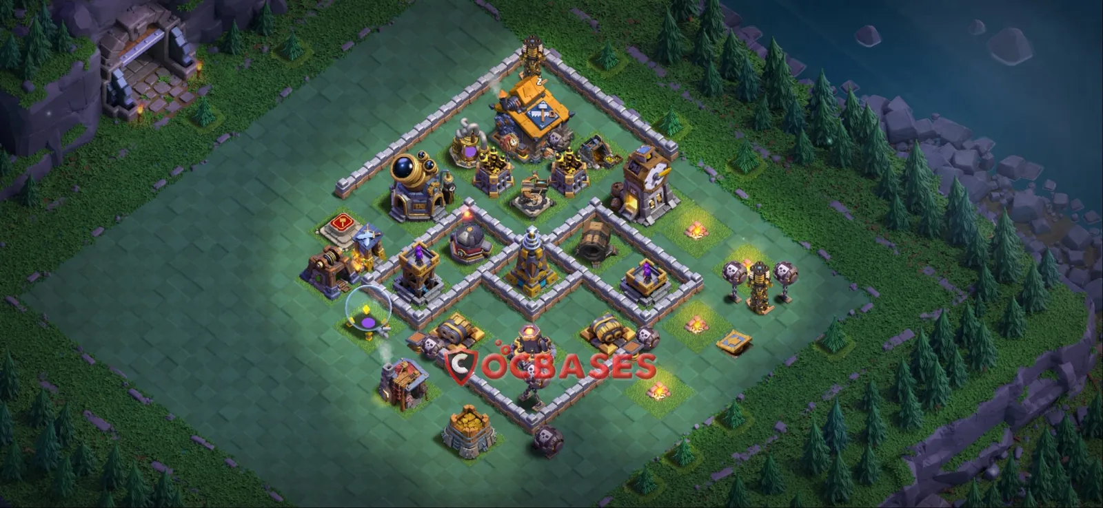 Trophy (Defense) Base BH10 with Link | Clash of Clans Bases | Layouts ID r63fc