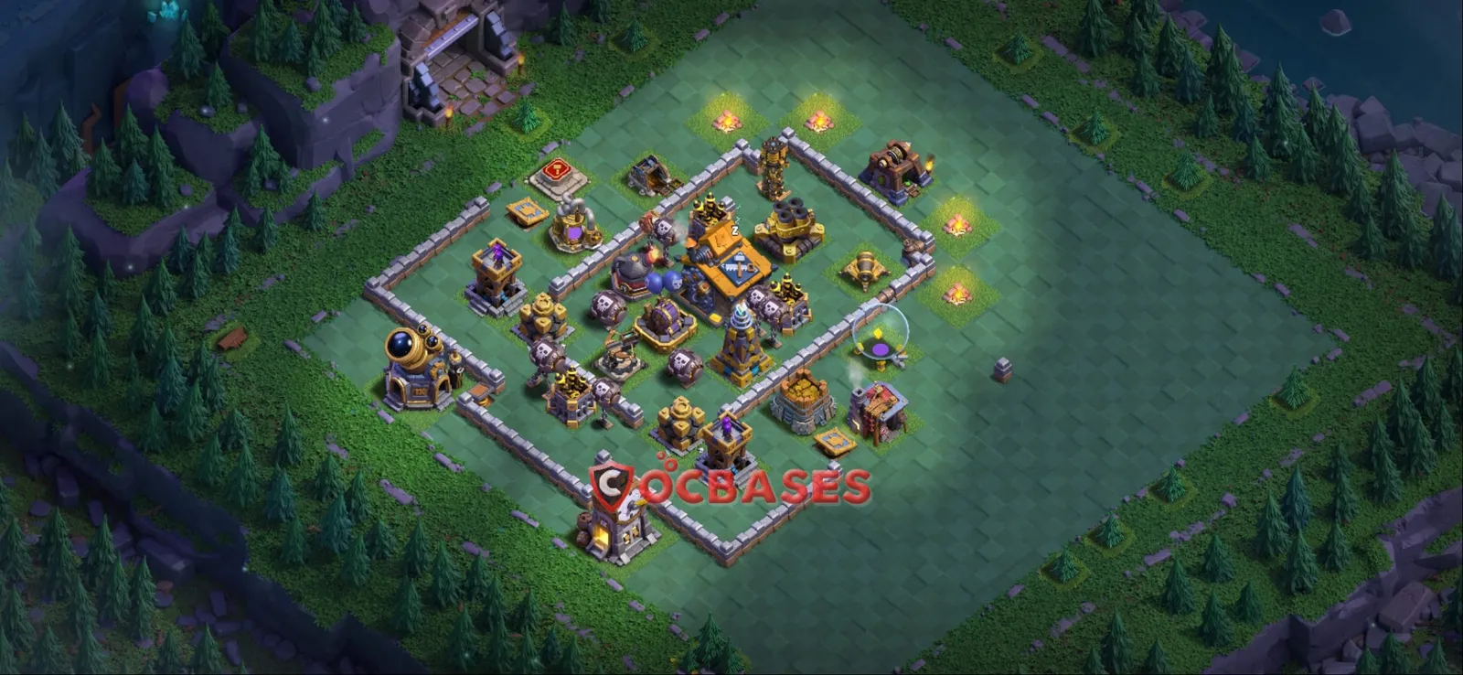 Trophy (Defense) Base BH10 with Link | Clash of Clans Bases | Layouts ID rc11x