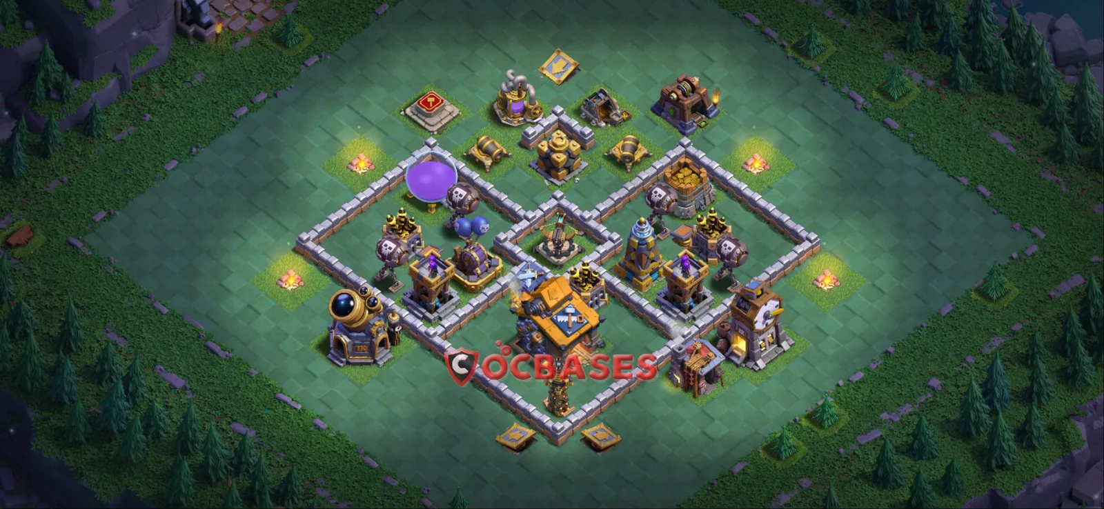 Trophy (Defense) Base BH10 with Link | Clash of Clans Bases | Layouts ID s83xm