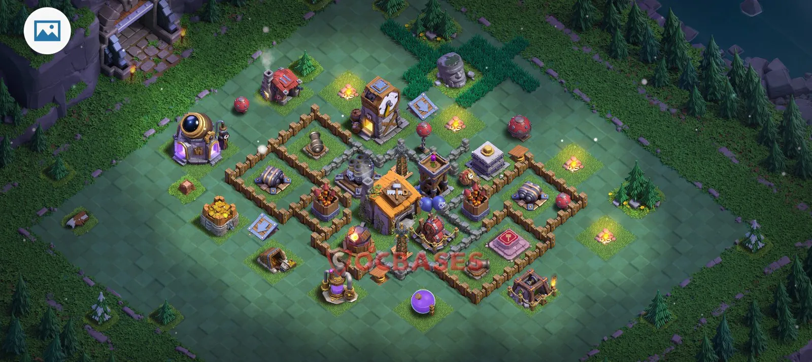 Trophy (Defense) Base BH6 with Link | Clash of Clans Bases | Layouts ID sjevb