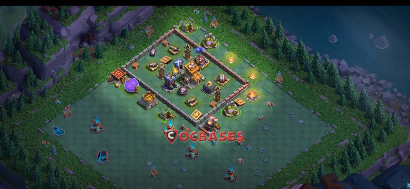 Trophy (Defense) Base BH8 with Link | Clash of Clans Bases | Layouts ID sq59m