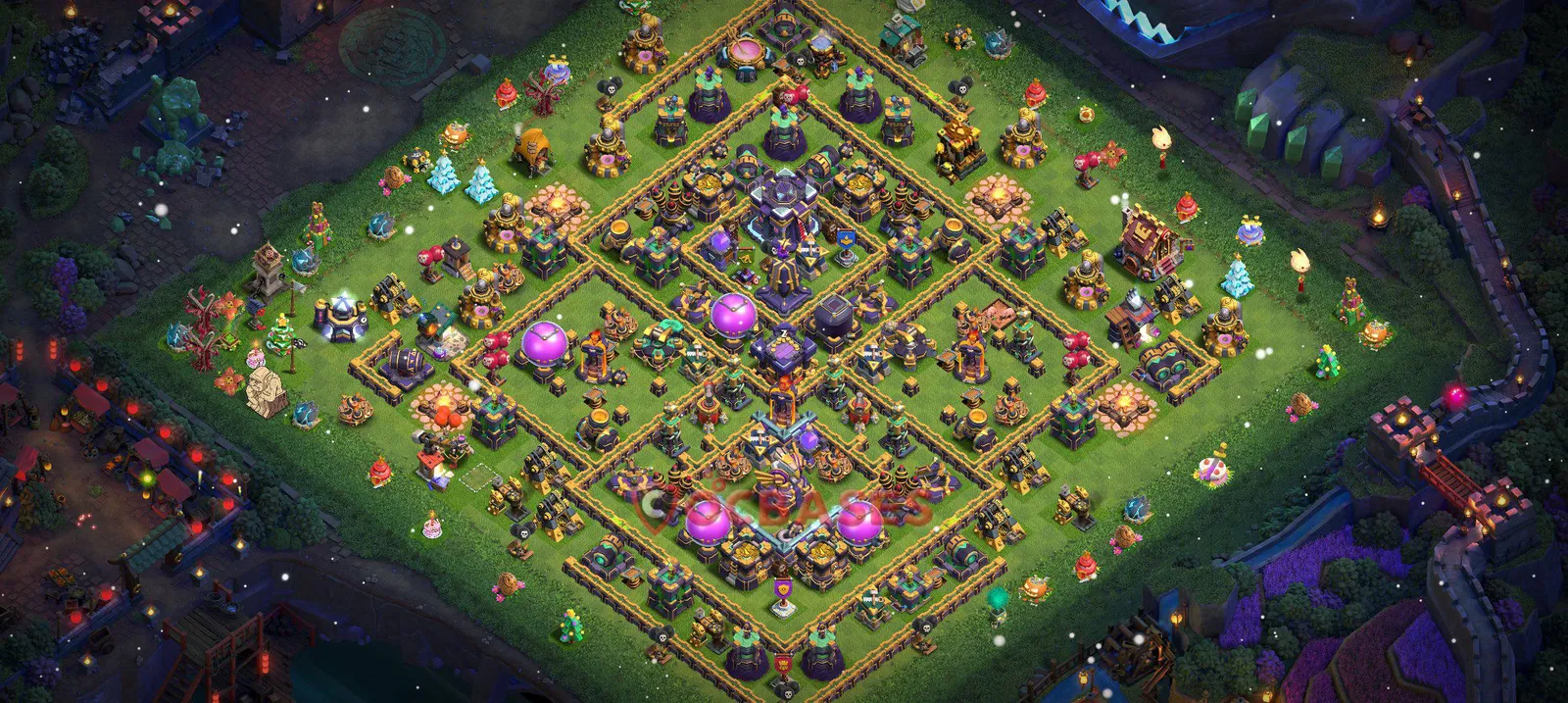 Trophy (Defense) Base TH15 with Link | Clash of Clans Bases | Layouts ID stow9