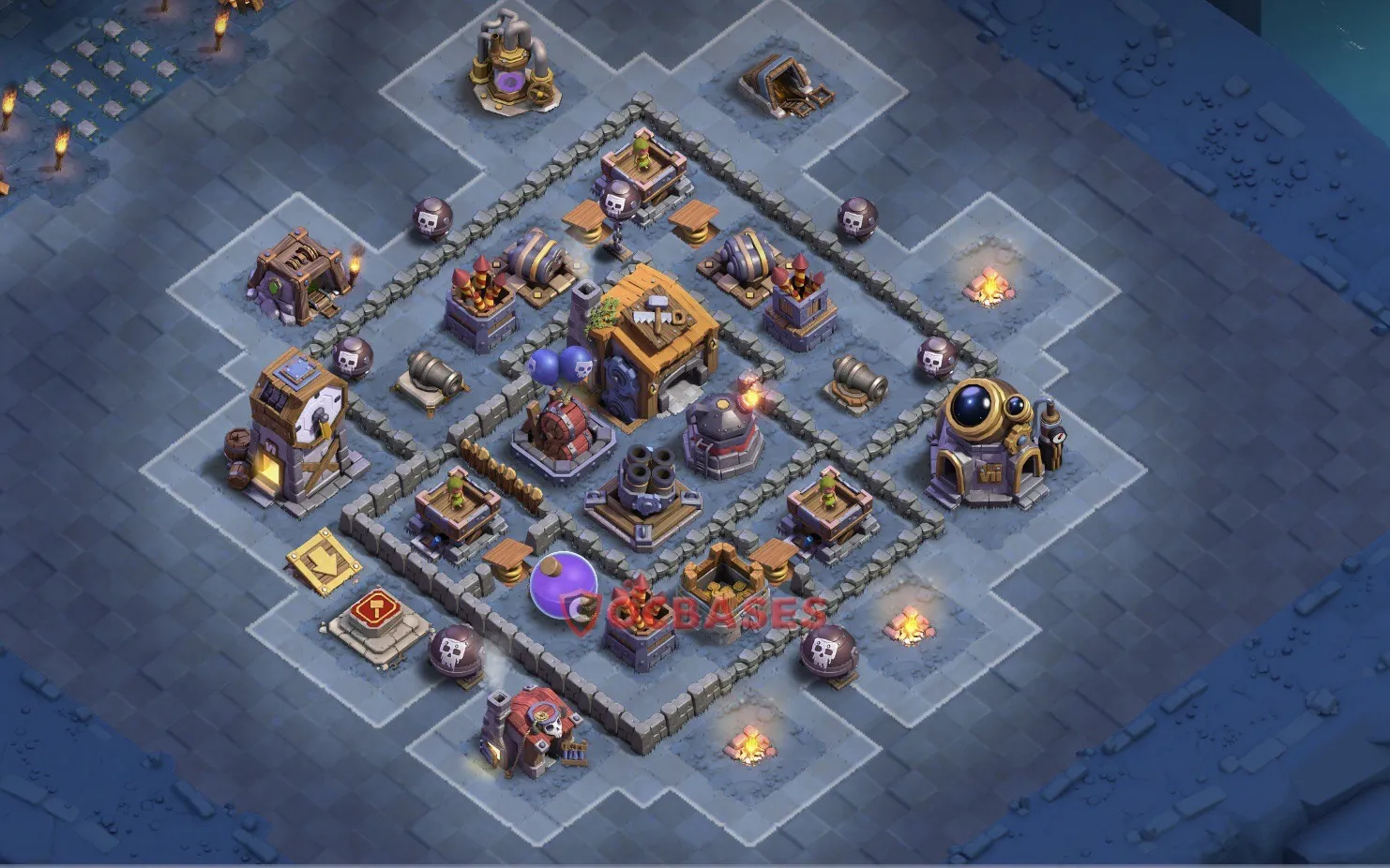 Trophy (Defense) Base BH7 with Link | Clash of Clans Bases | Layouts ID t0sd2